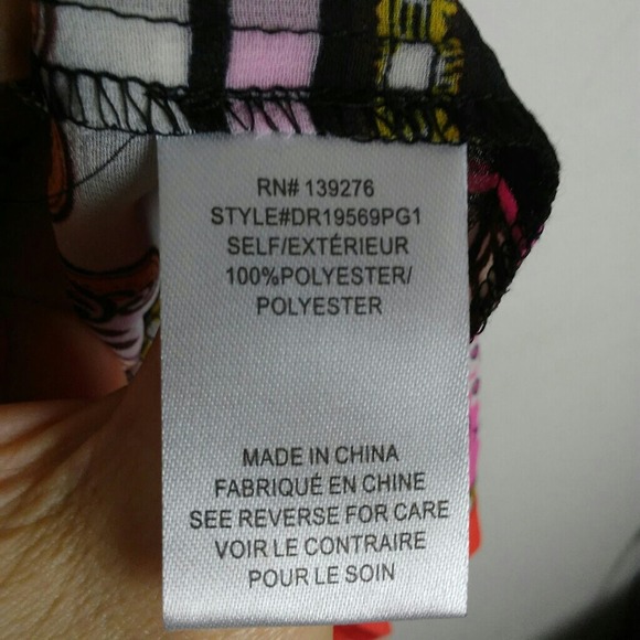 DR2 by Daniel Rainn Twin Print Flounce Back Tunic - Picture 6 of 6